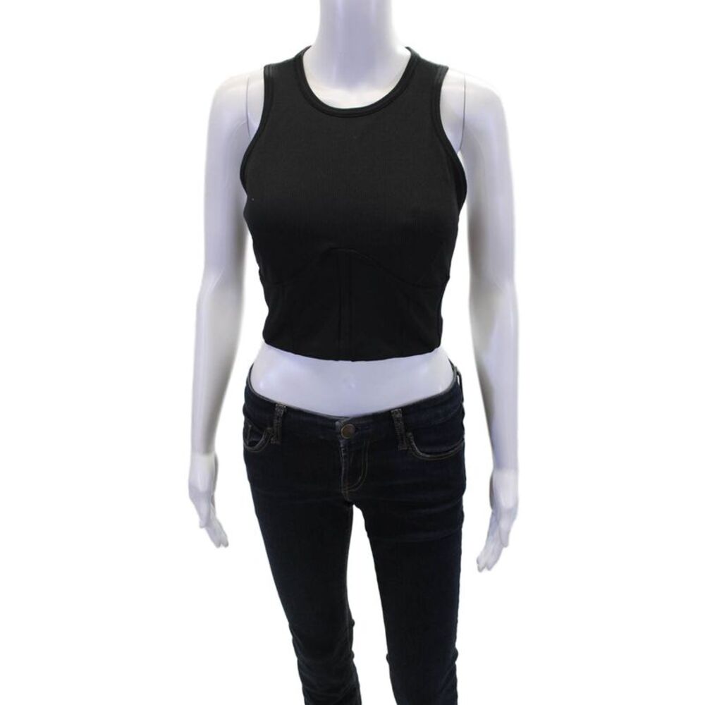 New Balance Womens x Bandier Corset Tank Bra - Black Size L